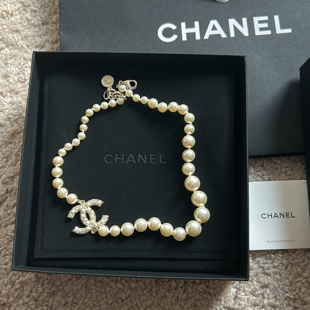 Chanel Special edition pearl necklace.